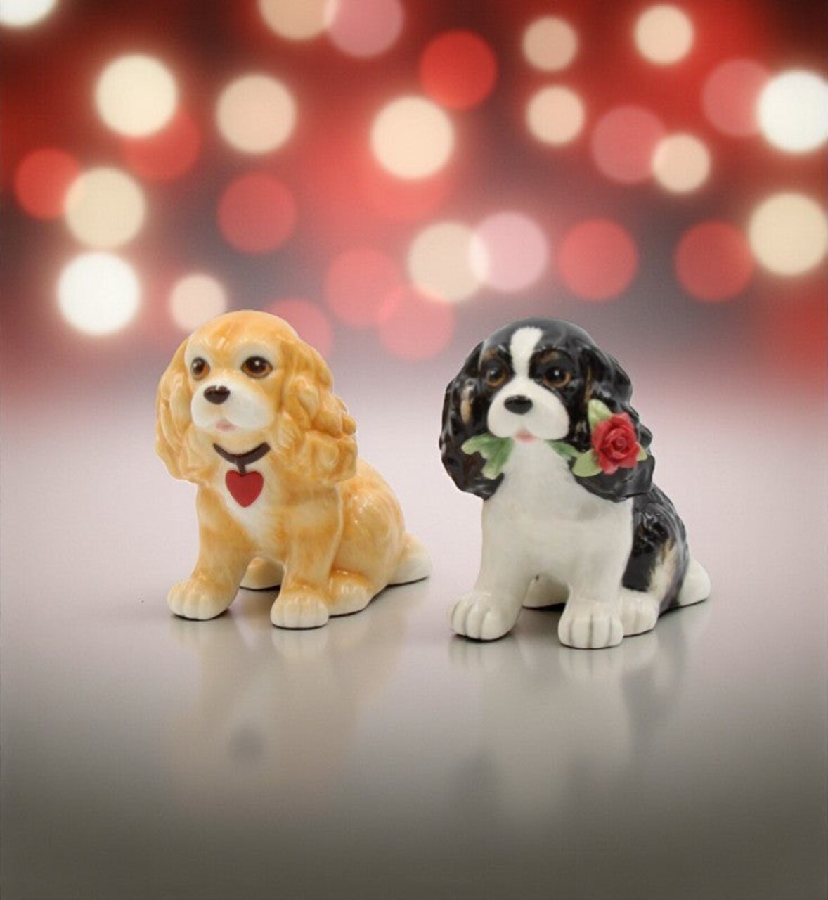 Ceramic Cocker Spaniel Salt and Pepper Shakers, Gift for Her, Gift for Mom, Kitchen Décor, Dining Table Décor, Gift for Dog Lover